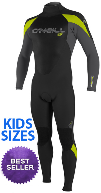 O'Neill Epic Boys 4/3mm Kids Full-Length Wetsuit Abyss/Navy/Smoke 