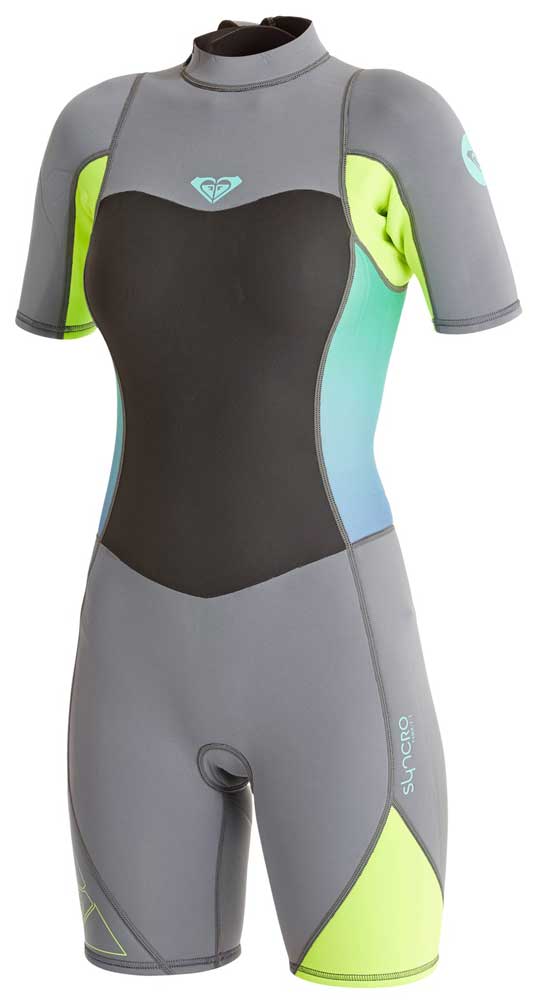 Stier Remmen Omgaan Roxy Syncro 2mm Springsuit Womens Shorty Wetsuit - Grey ARJW503007-XKKG |  Pleasure Sports