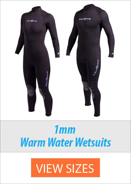 Men's & Women's 1mm Wetsuits for Warm Water