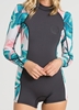 Billabong Surf Capsule Springsuit Wetsuit Spring Fever Womens 2mm Long Sleeve - Tropical 