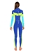 GlideSoul 3mm Full Wetsuit Back Zip Women's Blue Tie&Dye - 132FS0440-01