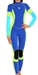 GlideSoul 3mm Full Wetsuit Back Zip Women's Blue Tie&Dye - 132FS0440-01