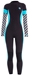 GlideSoul 3mm Full Wetsuit Back Zip Women's Vibrant Stripes Black/Blue - 430FS0440-22
