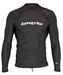 Hyperflex Men's Rashguard Sport Fit Long Sleeve 50+ UV Protection - Black - X115MN-01