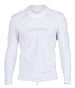 Hyperflex Men's Rashguard Sport Fit Long Sleeve 50+ UV Protection - White 