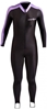NeoSport Women's Lycra Sports Skin Skinsuit- Black/Pink -