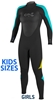 ONeill Girls Epic Wetsuit 4/3mm Full Youth -