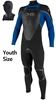 ONeill Mutant 5/4mm Hooded Wetsuit Junior Boys & Girls - Black/Blue -