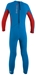 O'Neill Reactor Toddler Full Wetsuit 2mm Kids Wetsuit - Blue/Red - 4301-CI2