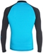 Quiksilver Men's Rashguard Long Sleeve All Time 50+ UV Protection - Blue/Black - AQYWR03001-XBBK