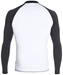 Quiksilver Men's Rashguard Long Sleeve LOCK UP 50+ UV Protection - White/Black - AQYWR03005-XWWK