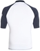 Quiksilver Men's Rashguard Short Sleeve All Time 50+ UV Protection - White/Blue - AQYWR03000-XWWB