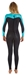 Rip Curl Omega 3/2mm Womens Full Wetsuit - Black/Turquoise - WSM4KW-TUR