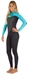 Rip Curl Omega 3/2mm Womens Full Wetsuit - Black/Turquoise - WSM4KW-TUR