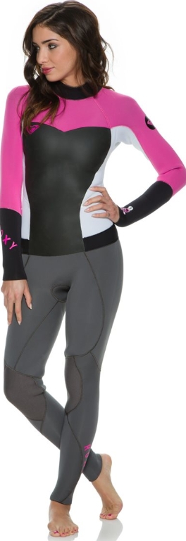 roxy syncro pink wetsuit