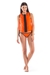 GlideSoul Women's Vibrant Stripes Reversible Impact Vest - Peach/Black - 105VS0001-01