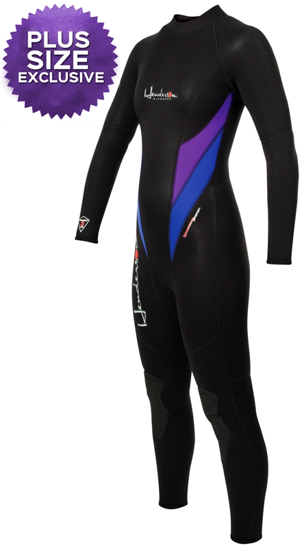 Plus Size Womens Wetsuit 3mm Thermoprene