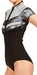 0.5mm Women's GlideSoul Flashback 74 Short Sleeve Spring Suit - Front Zip - Black & Silver - 105SS180051-137