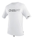 O'Neill Men's Rashguard Loose Fit Tee Short Sleeve 50+ UV Protection - White - 3753-025