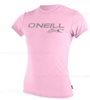 ONeill Womens Rashguard Rash Tee 50+ UV Protection Pink -