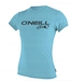 O'Neill Women's Rashguard Rash Tee 50+ UV Protection Light Turquoise - 3547-117