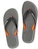 Quiksilver Haleiwa Mens Flip Flops - Grey/Black/Orange -