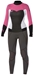 roxy syncro wetsuit 3/2mm pink flatlock