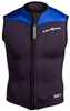 2.5mm Men's NeoSport XSPAN Neoprene Vest - Black/Blue - PLUS SIZES -
