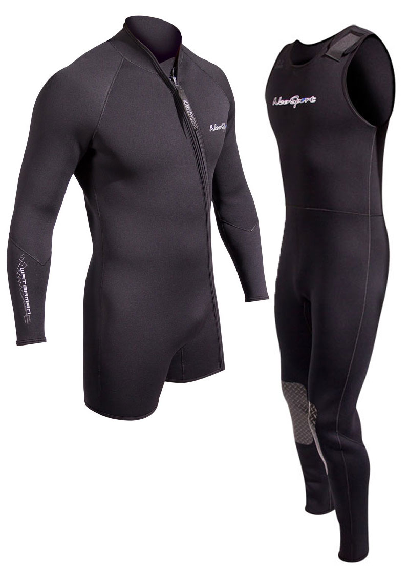 Phantom Waterman 7mm Men's Wetsuit Stealth SuperFlex Stretch Neoprene Full Suit 