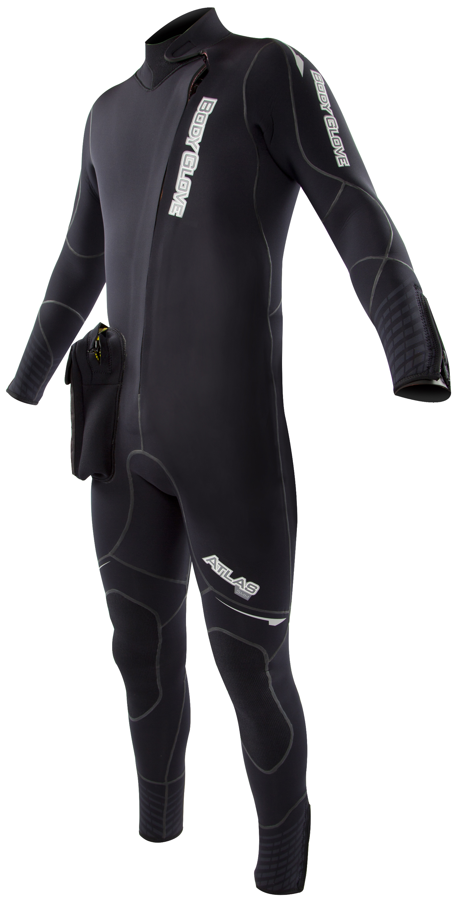 NeoSport Waterman 7mm Step-in Jacket Scuba Diving Wetsuit Men's Black All Sizes