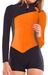 GlideSoul 0.5mm Springsuit Front Zip Women's Vibrant Stripes Black/Orange - 120SS1560-05
