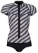 GlideSoul 0.5mm Springsuit Short Sleeves Women's Vibrant Stripes Black - 405SS0114-12