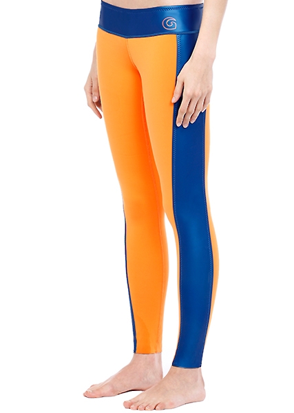 GlideSoul 1mm Neoprene Leggings / Pants Women's Orange/Blue