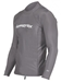 Hyperflex Men's Rashguard Sport Fit Long Sleeve 50+ UV Protection - Grey - X115MN-02