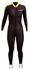 NeoSport Unisex Lycra Sports Skin Skinsuit Men's / Women's - Black/Yellow -