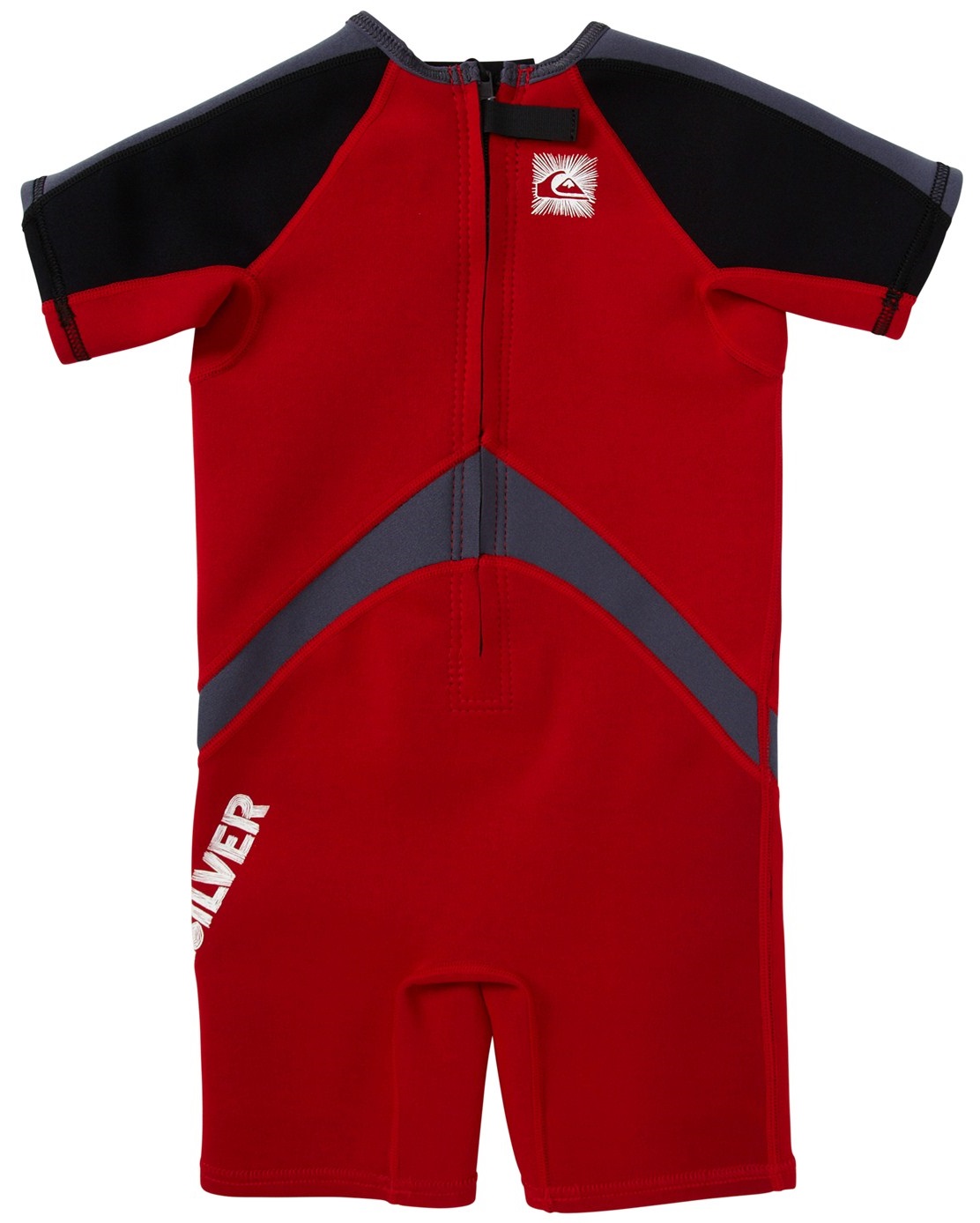 Quiksilver Boys Springsuit Wetsuit Red Syncro 1.5mm Black Toddler -