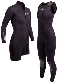7mm Women's NeoSport 2 Piece Wetsuit Combo Premium Wetsuit