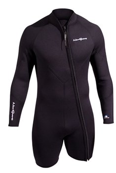 7mm Mens NeoSport Wetsuit Long Sleeve Jacket Springsuit - Premium Top -