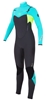 Rip Curl Womens Flash Bomb Wetsuit 4/3mm Chest Zip - Wetsuit of the Year -Black/Turquoise -